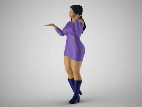Unaware Woman 3 3D Print Model