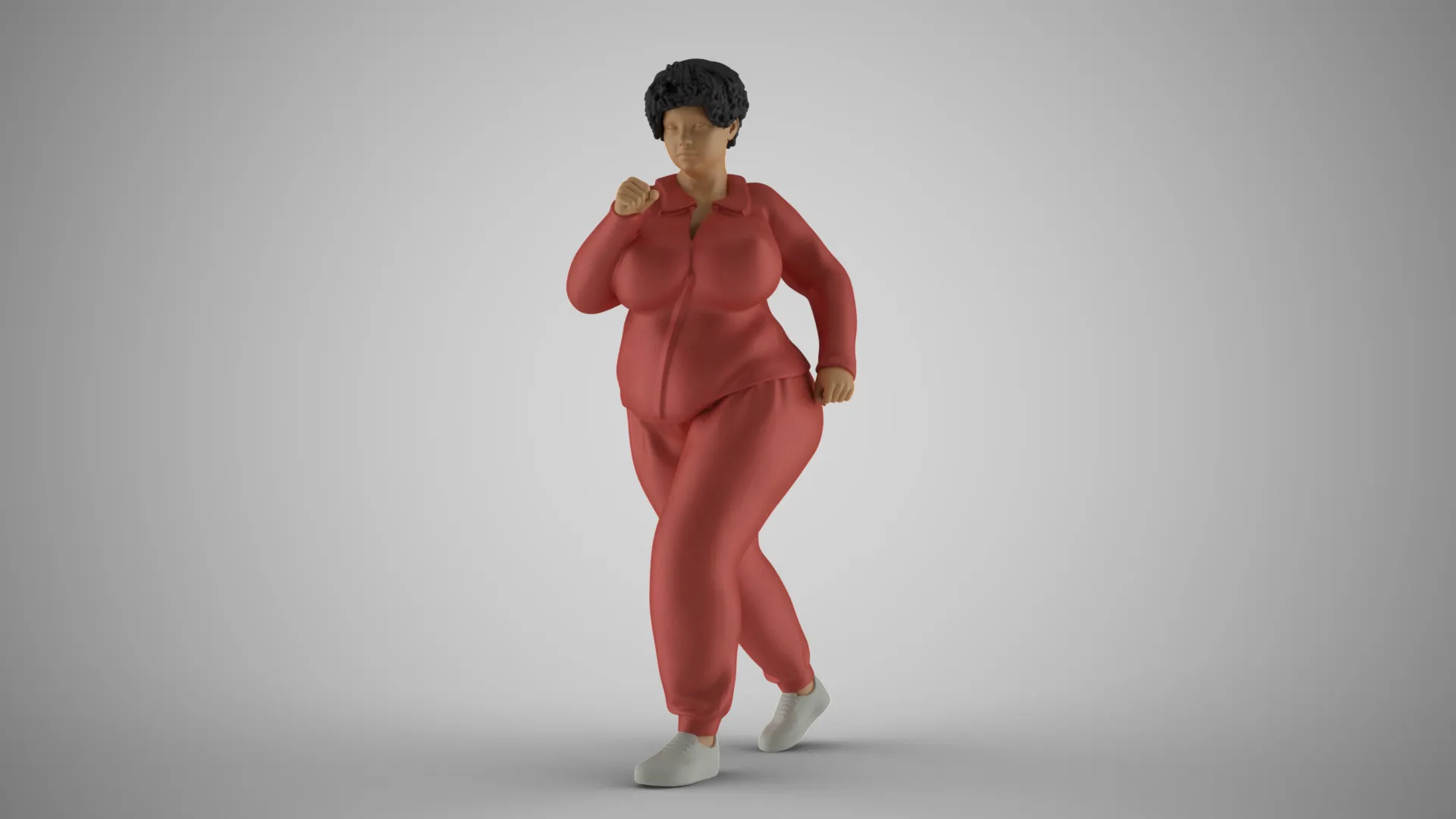 Woman Wanting Lose Weight 3D Print Model .c4d .max .obj .3ds .fbx .stl .blend 