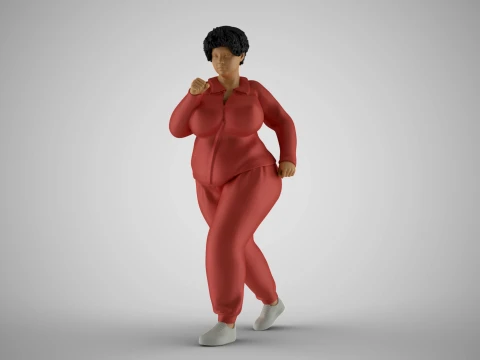 체중 감량을 원하는 여성 3D 프린트 모델