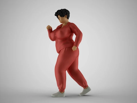 Woman Wanting Lose Weight 3D Print Model