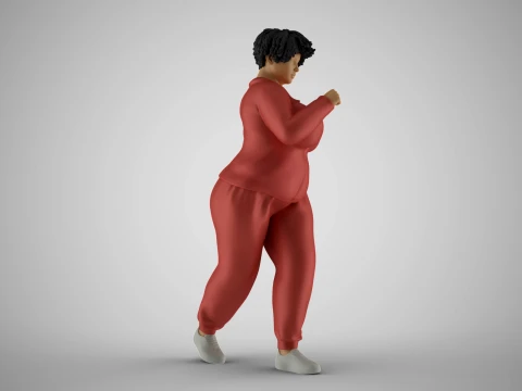 Woman Wanting Lose Weight 3D Print Model