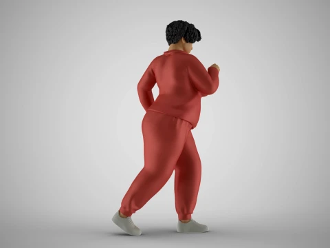 Woman Wanting Lose Weight 3D Print Model