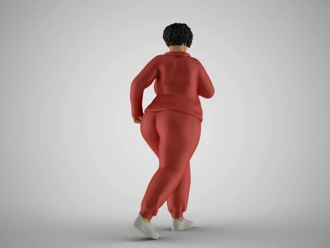 Woman Wanting Lose Weight 3D Print Model