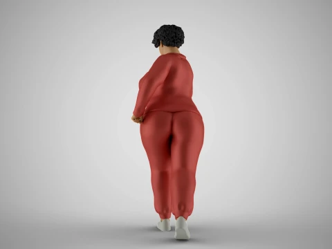 Woman Wanting Lose Weight 3D Print Model