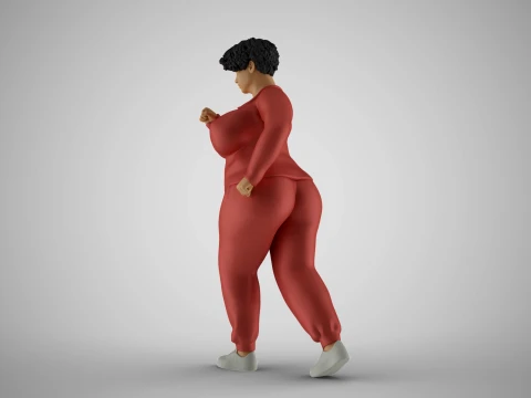 Woman Wanting Lose Weight 3D Print Model