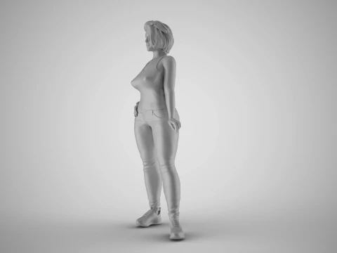 Girl Representative 3D Print Model