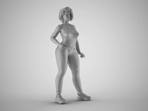 Girl Representative 3D Print Model