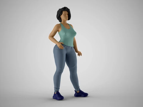 Girl Representative 3D Print Model