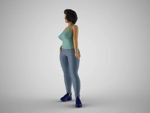 Girl Representative 3D Print Model