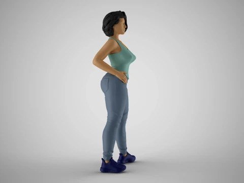 Girl Representative 3D Print Model