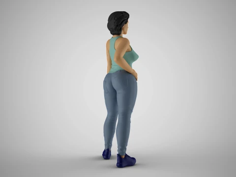 Girl Representative 3D Print Model