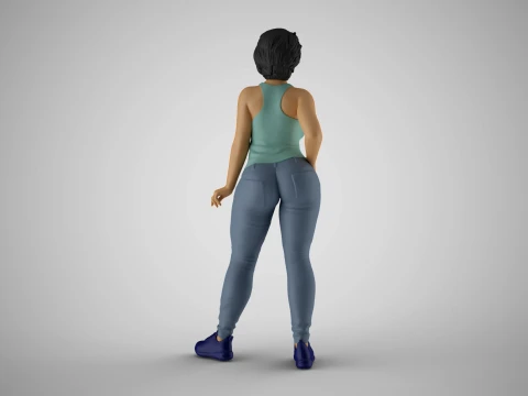 Girl Representative 3D Print Model