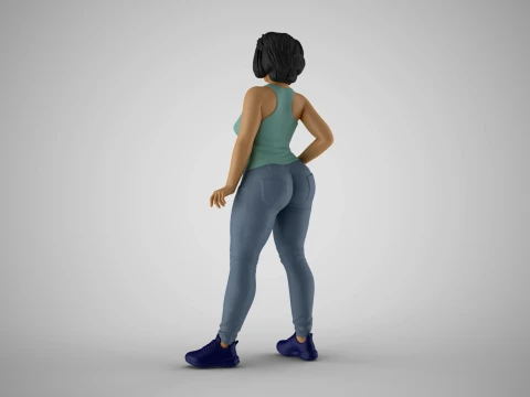 Girl Representative 3D Print Model