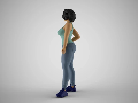 Girl Representative 3D Print Model