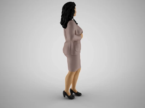 Women Work Life Balance 3D Print Model