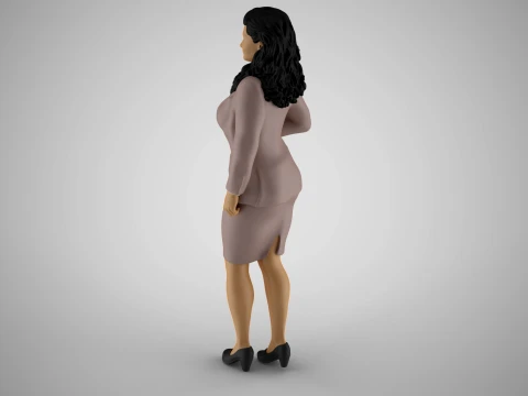 Women Work Life Balance 3D Print Model