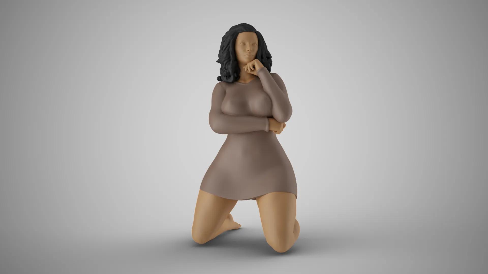 Seditious Woman 2 3D Print Model .c4d .max .obj .3ds .fbx .stl .blend 