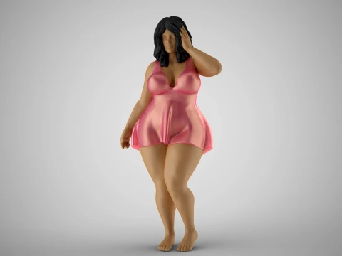Heavy Duty Girl 3D Print Model