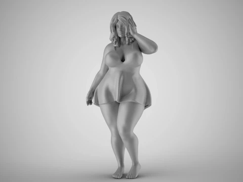 Heavy Duty Girl 3D Print Model