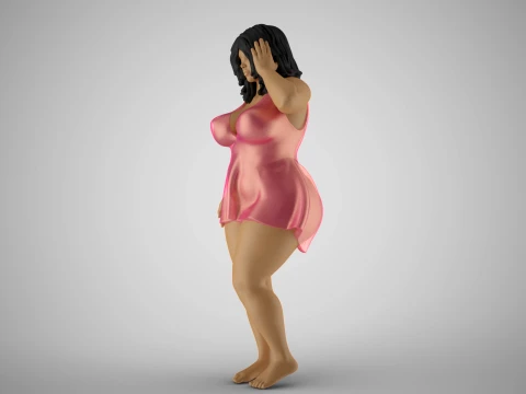 Heavy Duty Girl 3D Print Model