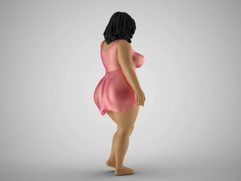 Heavy Duty Girl 3D Print Model