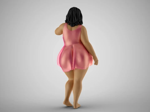 Heavy Duty Girl 3D Print Model