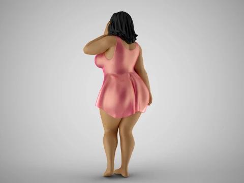 Heavy Duty Girl 3D Print Model