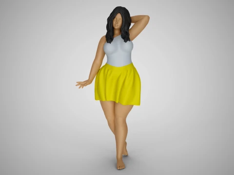 Pretty Girl Next Door 3D Print Model