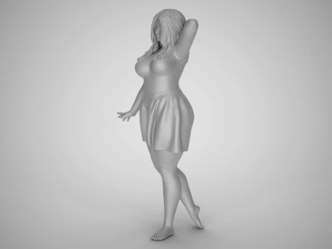 Pretty Girl Next Door 3D Print Model