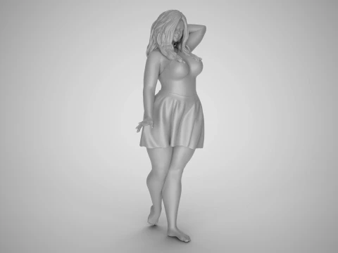 Pretty Girl Next Door 3D Print Model