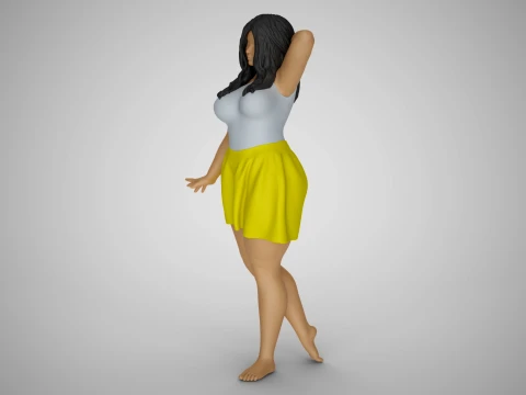 Pretty Girl Next Door 3D Print Model