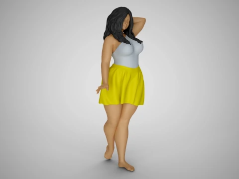 Pretty Girl Next Door 3D Print Model