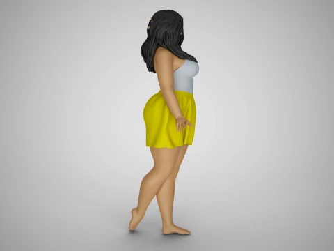 Pretty Girl Next Door 3D Print Model