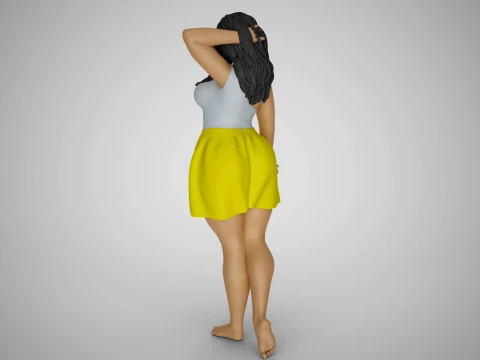 Pretty Girl Next Door 3D Print Model