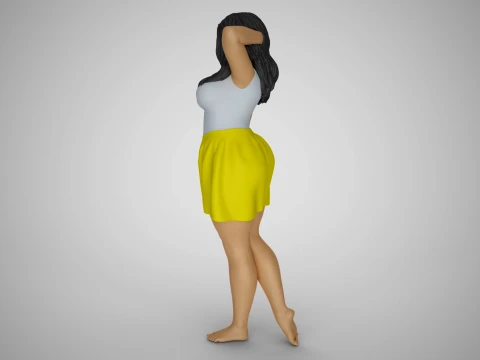 Pretty Girl Next Door 3D Print Model