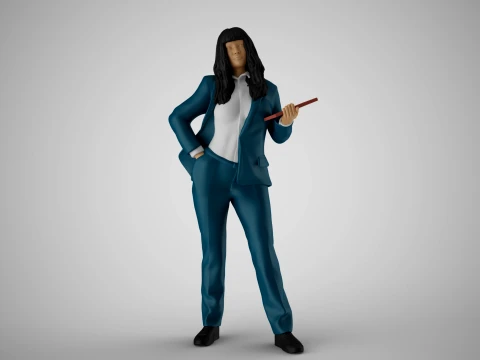 Woman Work Time 3D Print Model
