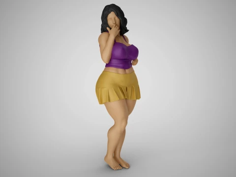 Standing Gossip 3D Print Model