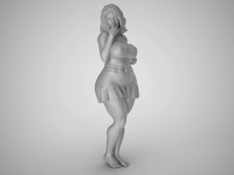 Standing Gossip 3D Print Model