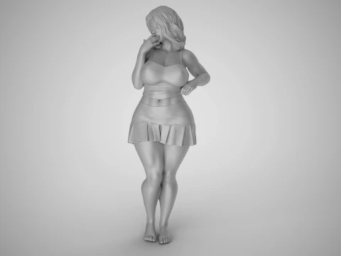 Standing Gossip 3D Print Model
