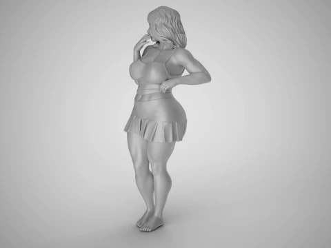Standing Gossip 3D Print Model
