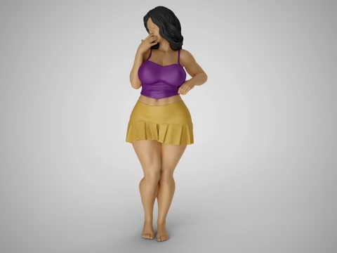Standing Gossip 3D Print Model