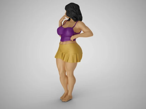 Standing Gossip 3D Print Model