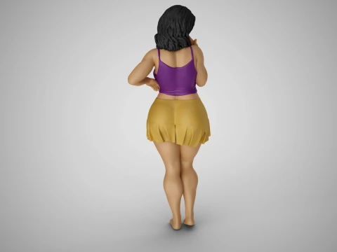 Standing Gossip 3D Print Model
