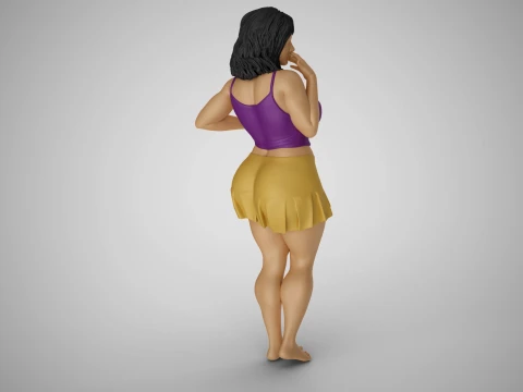 Standing Gossip 3D Print Model