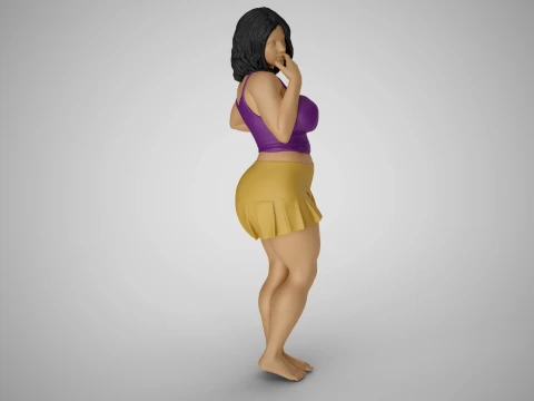 Standing Gossip 3D Print Model