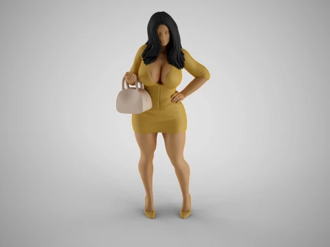 Girl After Work Getaway 3D Print Model