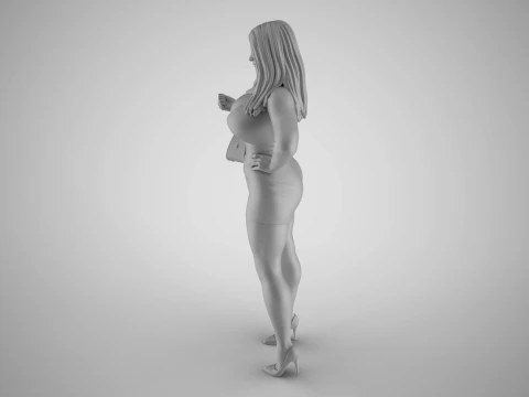 Girl After Work Getaway 3D Print Model
