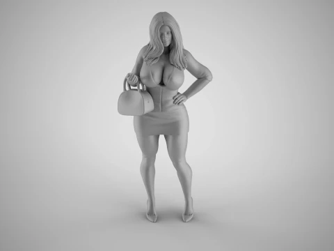 Girl After Work Getaway 3D Print Model