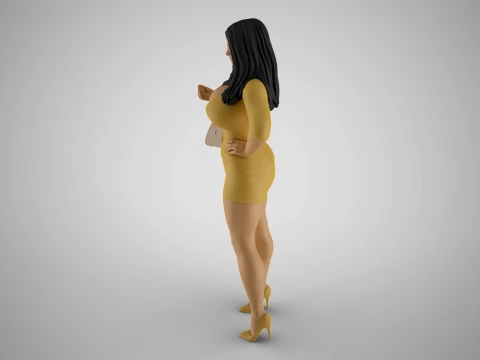 Girl After Work Getaway 3D Print Model