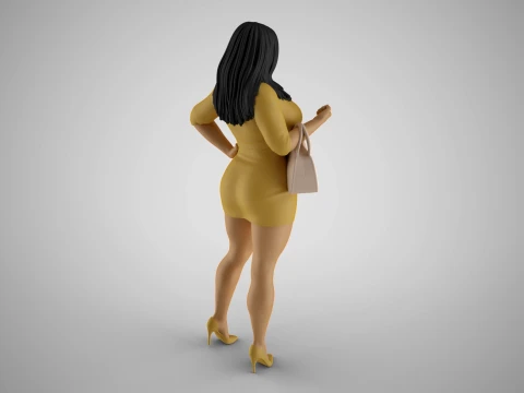 Girl After Work Getaway 3D Print Model